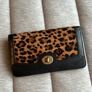 Coach leopard wallet
